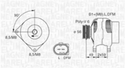 MAGNETI MARELLI 063730009010 -  Генератор